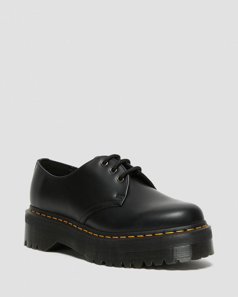 Dr Martens 1461 Smooth Leren Platform Schoenen Heren Zwart | NL 193WNB